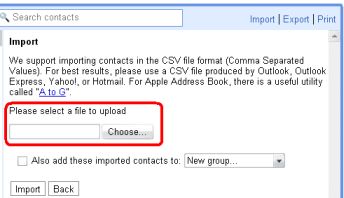 import contacts to opera mail